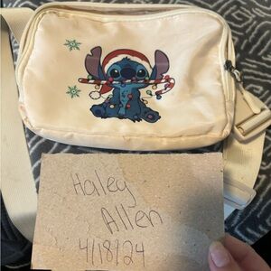 disney stitch christmas fanny pack